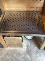 RVS Lekblad 60x50 cm - Perfect voor horeca of thuisbar, Ophalen of Verzenden, Gebruikt