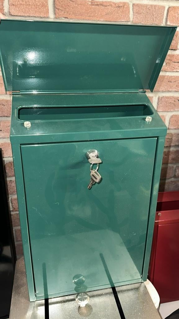 Brievenbus groen, Tuin en Terras, Brievenbussen, Ophalen of Verzenden, Nieuw, IJzer