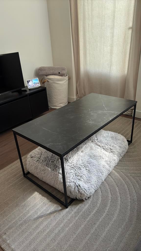 Salontafel marmer look JYSK 100x50x45, Ophalen, Overige materialen, Gebruikt, 50 tot 100 cm