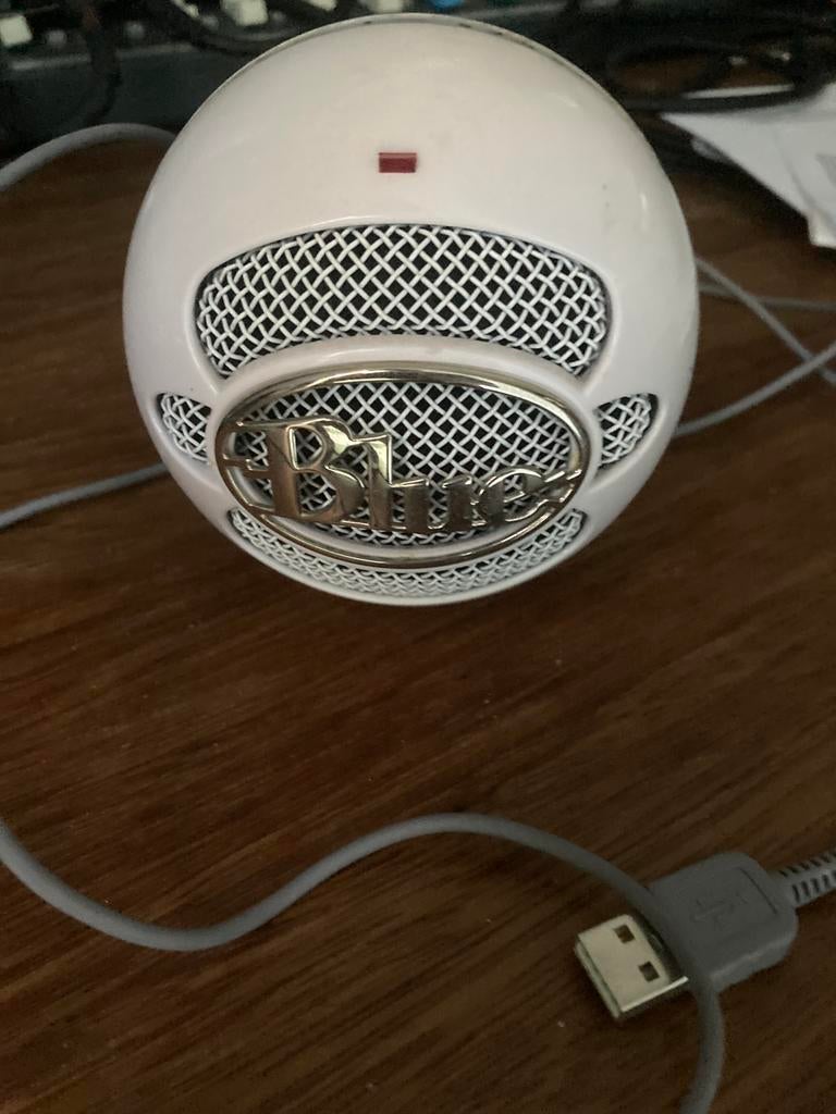 Blue Snowball USB microfoon, Muziek en Instrumenten, Microfoons, Ophalen of Verzenden, Gebruikt, Studiomicrofoon