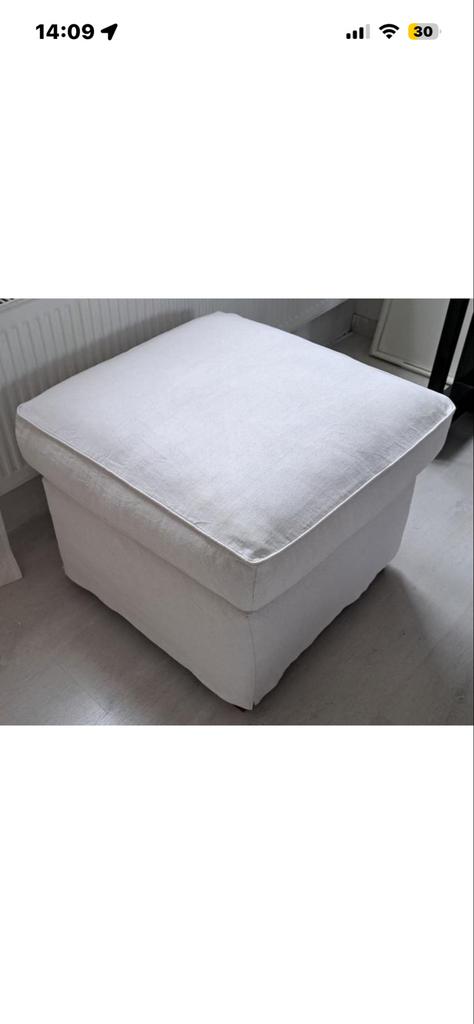 Hocker Linteloo., Huis en Inrichting, Banken | Voetenbanken en Poefen, Gebruikt, Vierkant, Ophalen of Verzenden, 75 tot 100 cm
