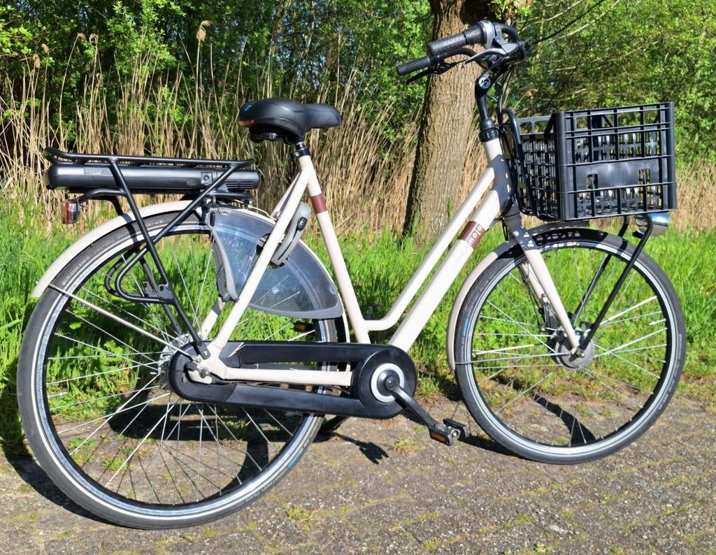 Nette electrische Sparta dames fiets, E-bike | 61cm hoog, Ophalen, Sparta, Zo goed als nieuw, 59 cm of meer