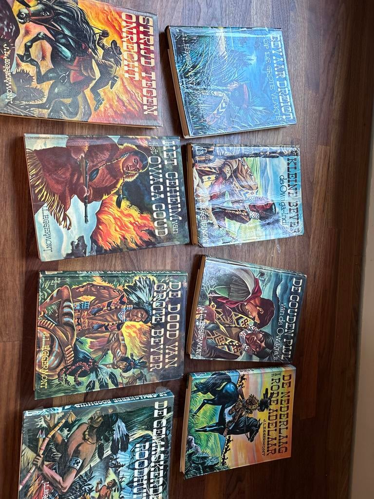 J.L. Eggermont - Indianenboeken (8 stuks), Ophalen, Gelezen