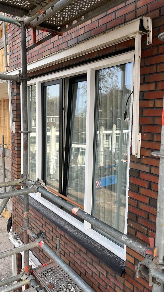 Kunststof kozijnen, Doe-het-zelf en Verbouw, Deuren en Horren, Gebruikt, Overige typen, Minder dan 200 cm, 120 cm of meer, Kunststof