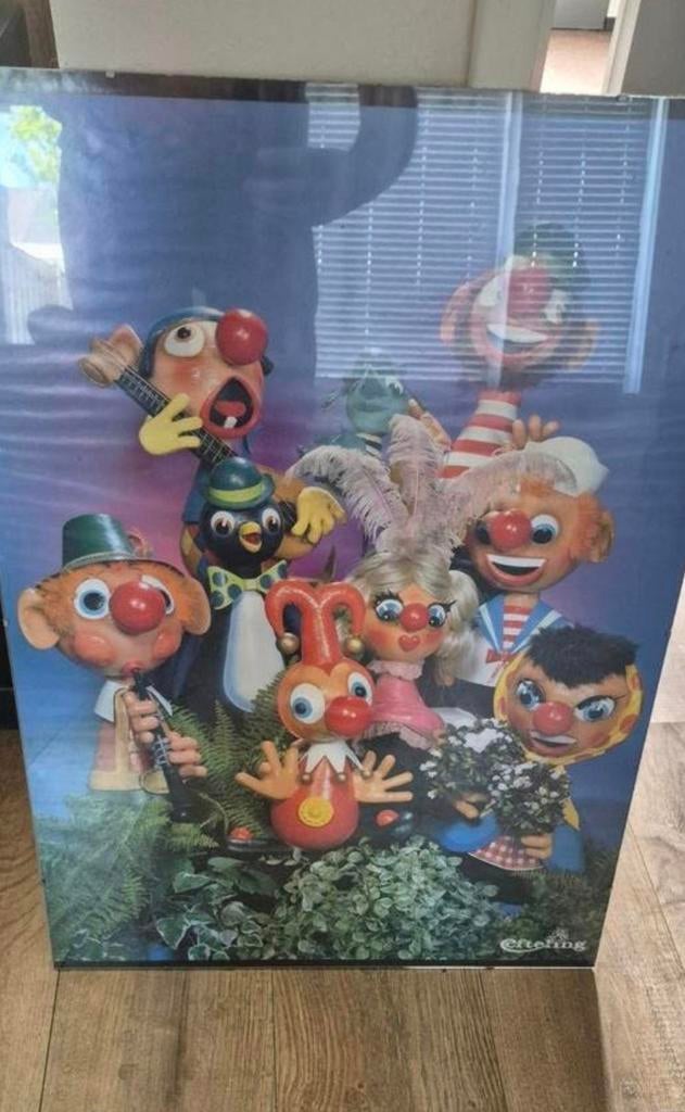 Oude Carnaval Festival Poster Efteling met Lijst, Ophalen, Foto of Poster, Minder dan 50 cm