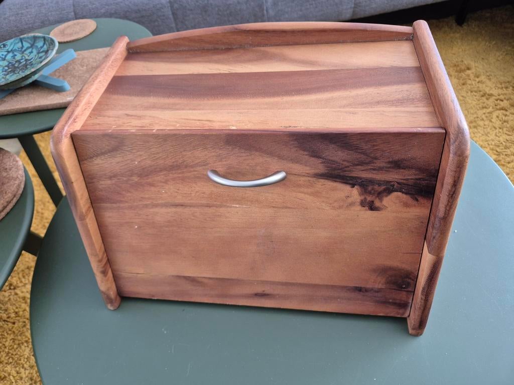 Houten broodkastje, Ophalen of Verzenden