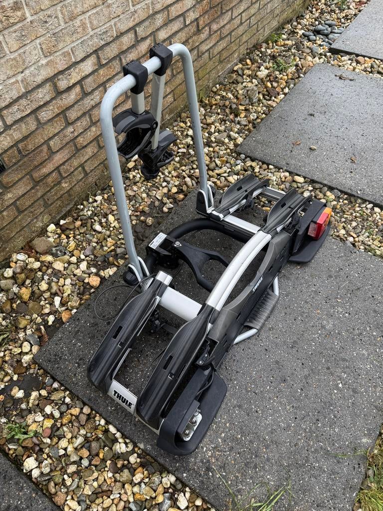 Thule EuroWay 921 fietsendrager voor 2 fietsen, Auto diversen, Fietsendragers, Gebruikt, Trekhaakdrager, 2 fietsen, Ophalen