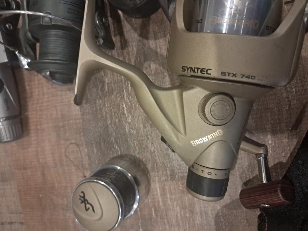 Browning syntic met 3 rezeve spoelen, Watersport en Boten, Ophalen of Verzenden, Gebruikt