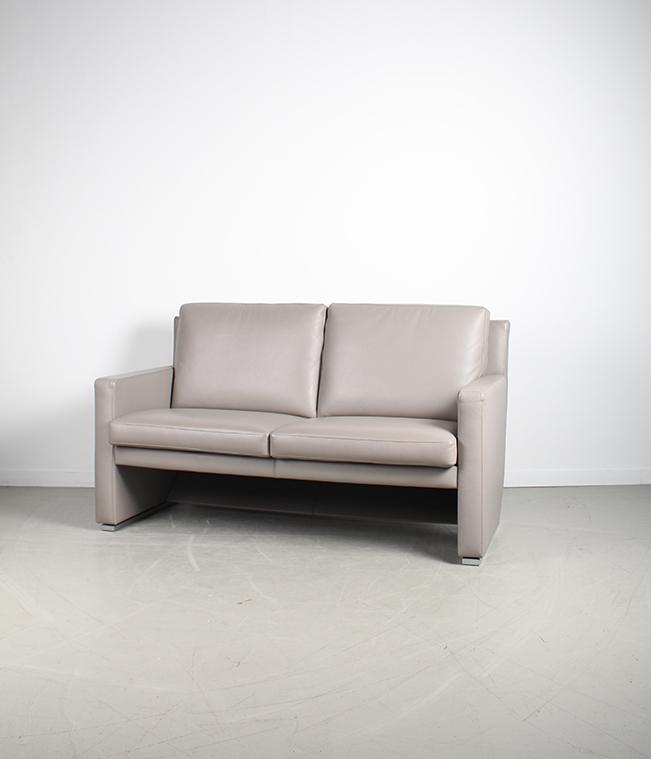 1x Leolux Timandra Bank 2,5-zits/172cm Leder – Grijs, Huis en Inrichting, Niet ingevuld, Minder dan 75 cm, 150 tot 200 cm, Niet ingevuld