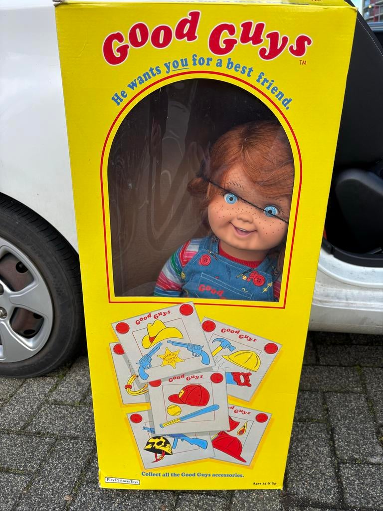Chucky Child's Play 2 Good Guy Replica Pop, Verzamelen, Poppen, Ophalen, Gebruikt, Overige typen