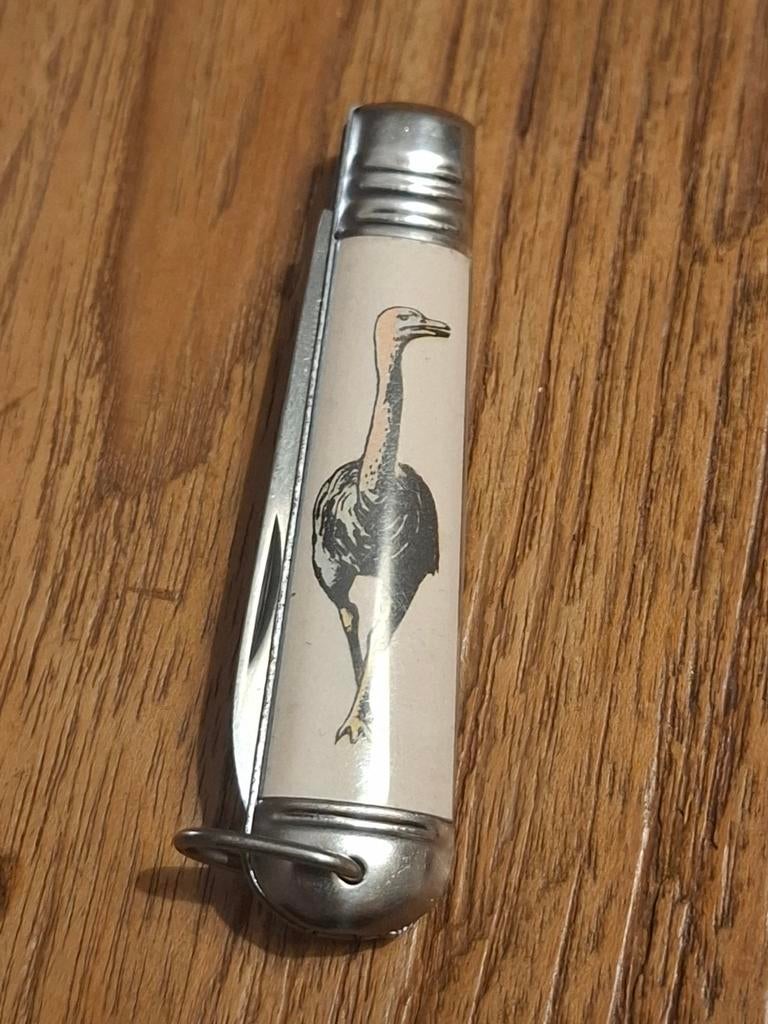 Vintage Mikov zakmes struisvogel, Antiek en Kunst, Antiek | Gereedschap en Instrumenten, Ophalen of Verzenden