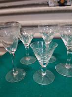 borrel glazen bewerkt, Ophalen of Verzenden, 'T Olde Gre-j, Info@toldegrej.nl, Endepoelstraat 20f Didam