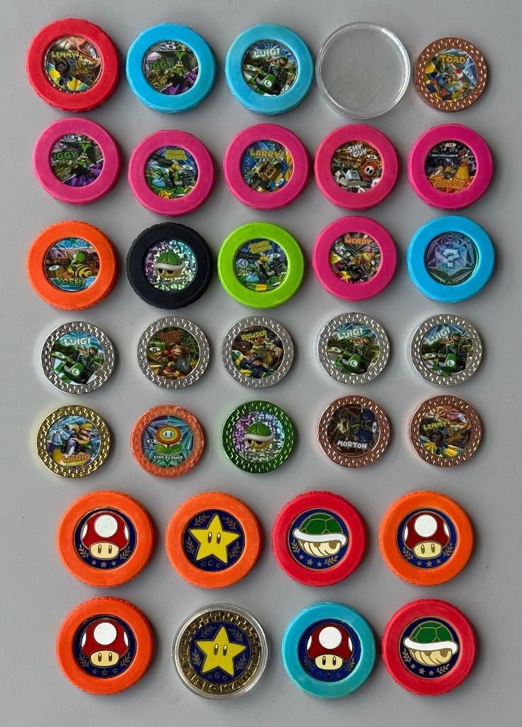 Grote Set Nintendo Mario Kart Koins Metalen Munten, Verzamelen, Supermarktacties, Plus, Ophalen of Verzenden