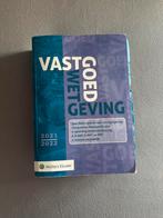 Vastgoed Wetgeving 2021-2022, Boeken, Ophalen of Verzenden, Gamma, Zo goed als nieuw, HBO