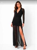 Maxi dress - avond jurk -  zwart xs/s, Verzenden, Zwart, Nelly One, Zo goed als nieuw