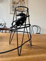 Industriële tafellamp - Zwart metaal, Ophalen, Gebruikt, Metaal, Minder dan 50 cm