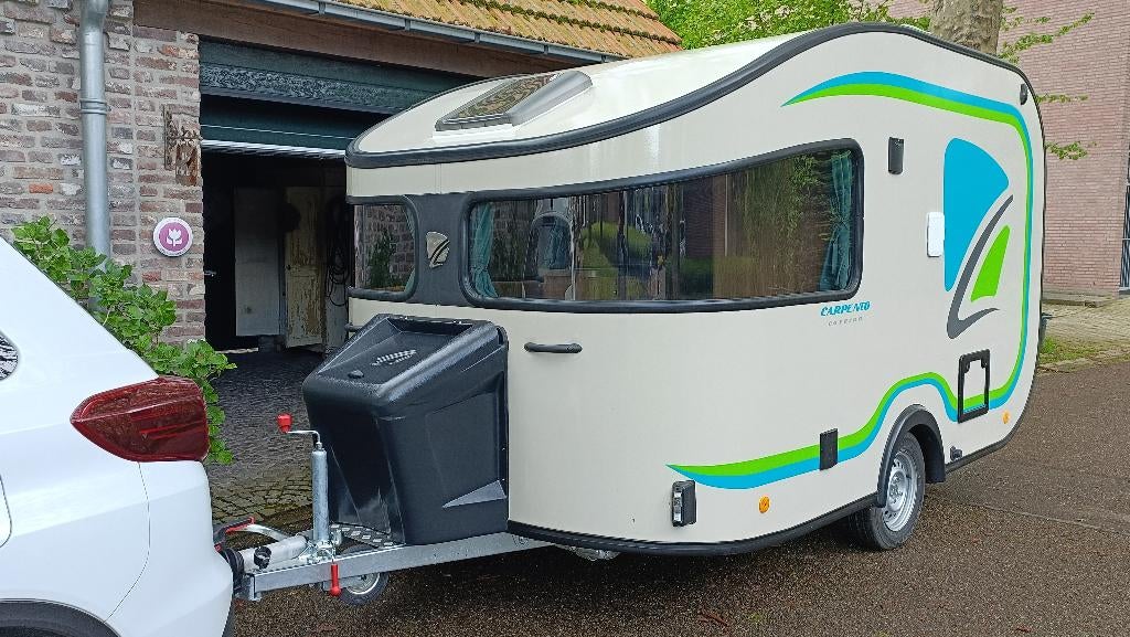 Lichtgewicht Caravan Carpento 360 met panorama venster., Overige merken, Schokbreker, Rondzit, Omvormbare zithoek