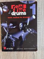 Real Time Drums Level 1 - Basis drumlesmethode met CD, Muziek en Instrumenten, Bladmuziek, Gebruikt, Overige genres, Drums of Percussie