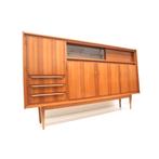 Groot vintage wandmeubel dressoir jaren '60 '70 design, Verzenden, 50 tot 100 cm, Zo goed als nieuw, 150 tot 200 cm