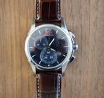 Hamilton Jazzmaster Chrono quartz, Overige merken, Leer, Staal, Polshorloge