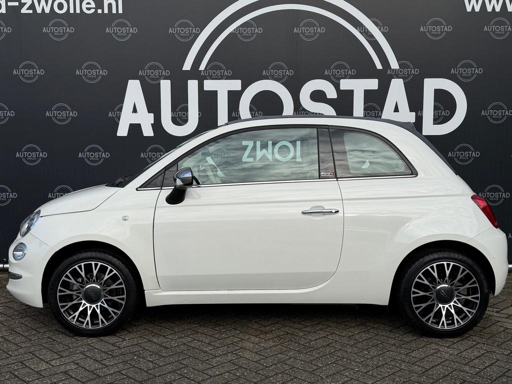 Fiat 500 C 0.9 TwinAir Turbo Collezione NL-Auto/1ste Eigenaa, Cabriolet, Leder en Stof, Wit, Origineel Nederlands