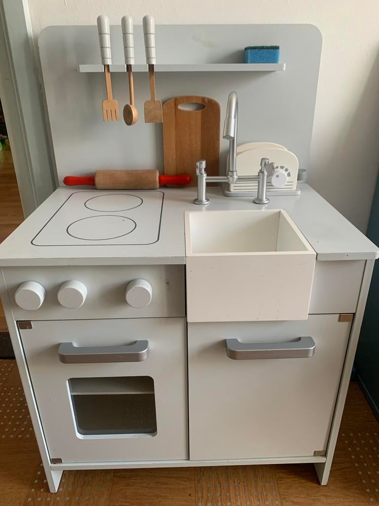 Houten speelkeuken met accessoires, Ophalen, Gebruikt, Hout, Speelkeuken