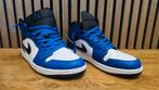 Nike Air Jordan 1 Mid maat 47 / US12,5 zgan blauw/wit, Overige kleuren, Nike, Ophalen of Verzenden, Sneakers of Gympen