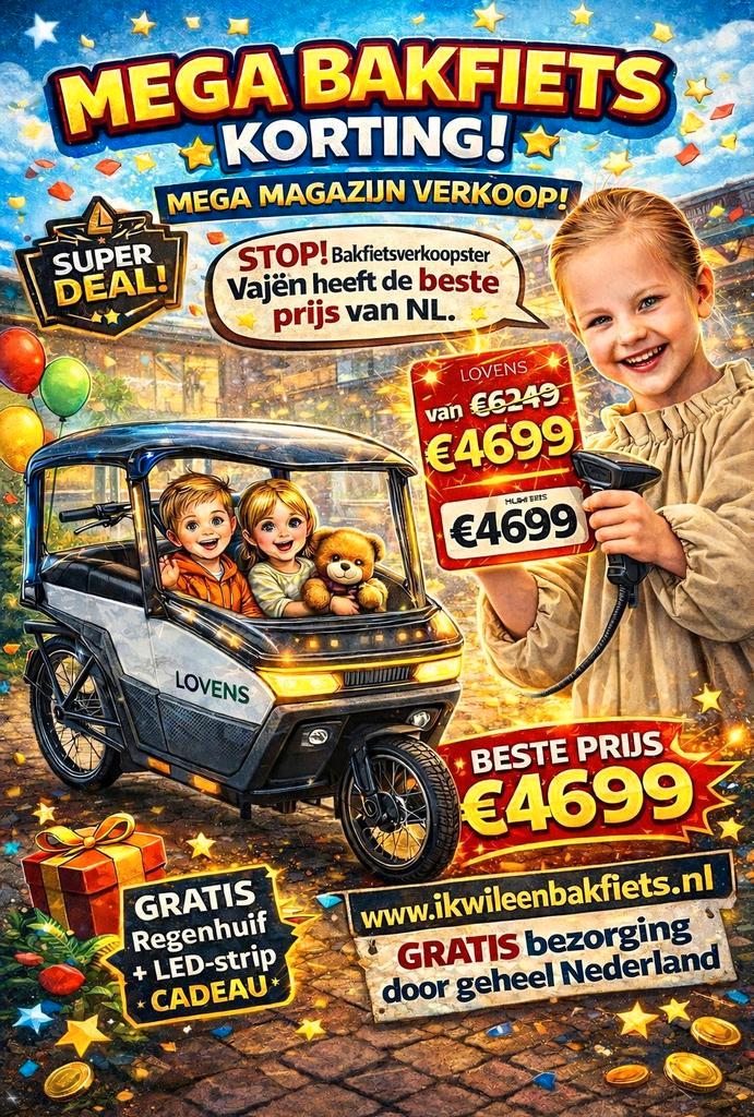 Lovens Explorer S85+ (ABS) MEGA SUPERDEAL!! BEL SNEL!! €4699, Fietsen en Brommers, Fietsen | Bakfietsen, Nieuw, Overige merken