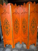 Oud houten vintage kamerscherm, Ophalen, Zo goed als nieuw