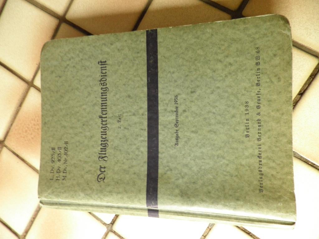 Der Flugzeugerkennungsdienst 1938, Verzamelen, Militaria | Tweede Wereldoorlog, Ophalen of Verzenden, Luchtmacht, Duitsland, Boek of Tijdschrift