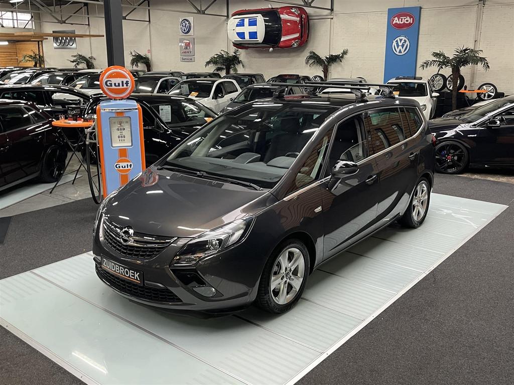 Opel Zafira 1.4 UNIEK! 7-persoons! Cruise! Pano! Clima! Trek, Gebruikt, 4 cilinders, 1364 cc, 140 pk
