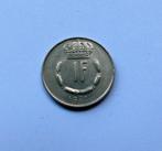 Luxemburgse munt 1 Franc 1981 Luxemburg, Postzegels en Munten, Munten | Europa | Niet-Euromunten, Ophalen of Verzenden, Overige landen