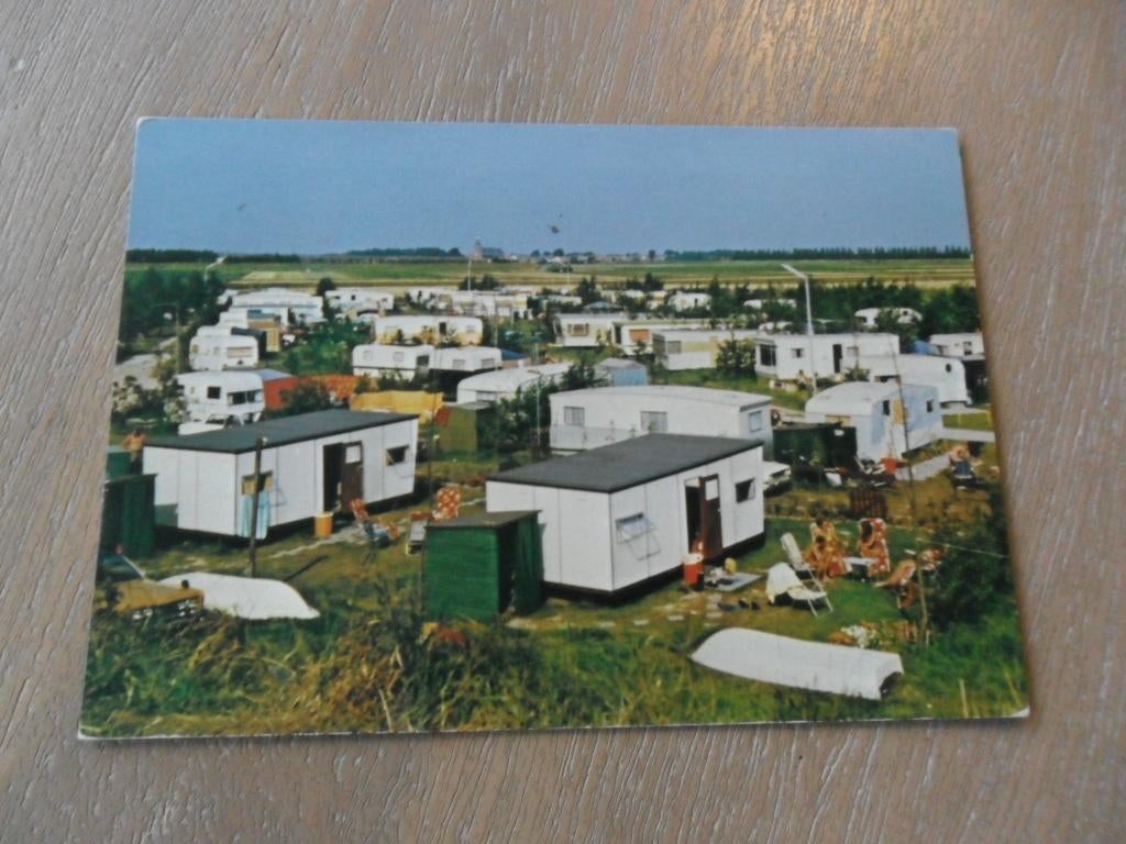 Sint Maartensdijk, camping de Muie/caravan, Verzamelen, Ansichtkaarten | Nederland, Verzenden, 1980 tot heden, Gelopen, Zeeland