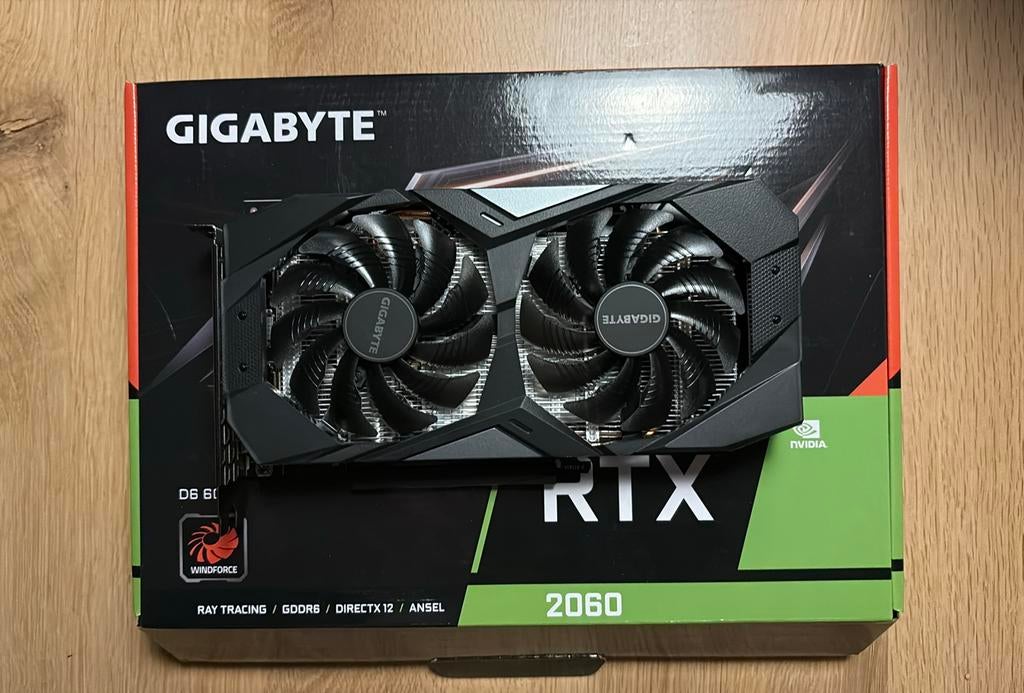 GIGABYTE RTX 2060 6GB DUAL FAN, Computers en Software, Videokaarten, PCI-Express 3, Gebruikt, GDDR6, Ophalen of Verzenden