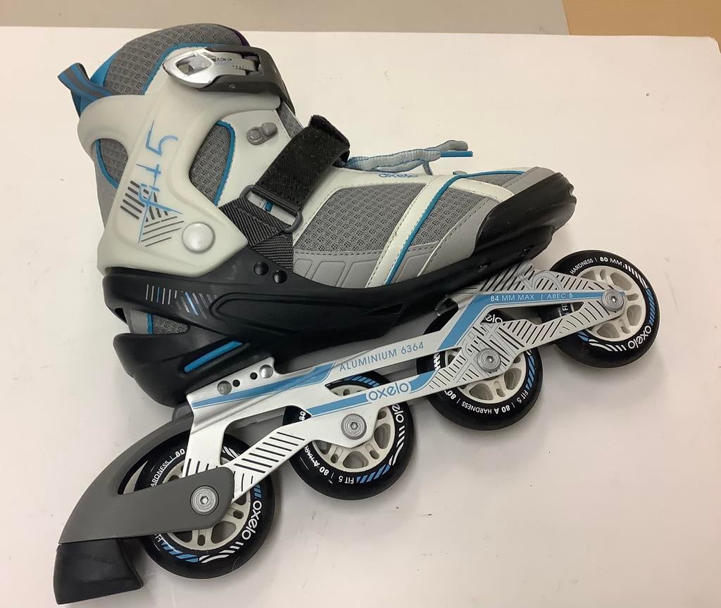 Skates merk oxelo aluminium 6364 maat 42, Ophalen, Zo goed als nieuw