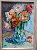 Bloemstilleven schilderij, Antiek en Kunst, Kunst | Schilderijen | Modern, Verzenden