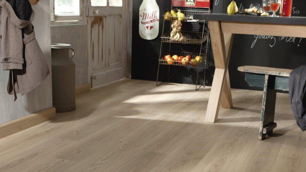 Laminaat Eiche Ohio natuur Easy click systeem €8,95p/m2, Bruin, 75 m² of meer, Nieuw, Ophalen of Verzenden