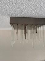 Moderne plafondlamp met glazen staafjes, Ophalen of Verzenden, Zo goed als nieuw, Glas