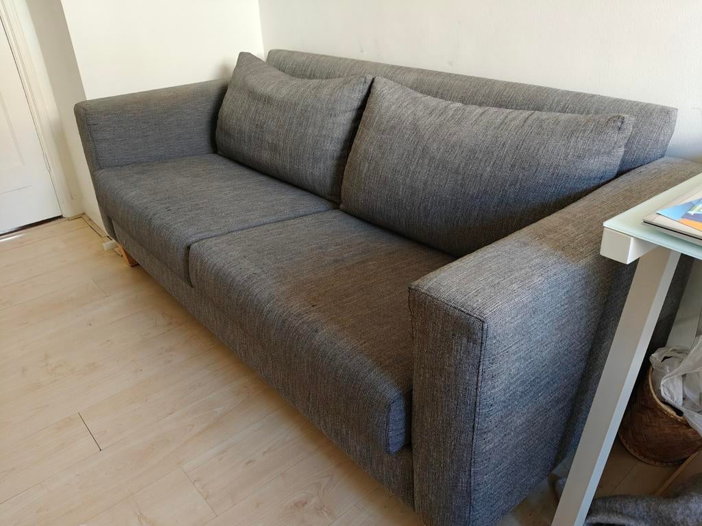 Grijze bank 197cm, Huis en Inrichting, Banken | Bankstellen, Ophalen, Gebruikt