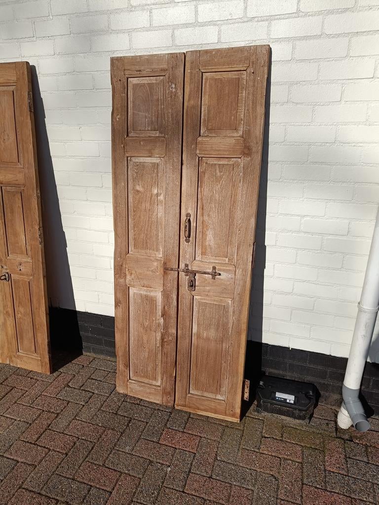 Oude hardhouten luiken, Ophalen of Verzenden