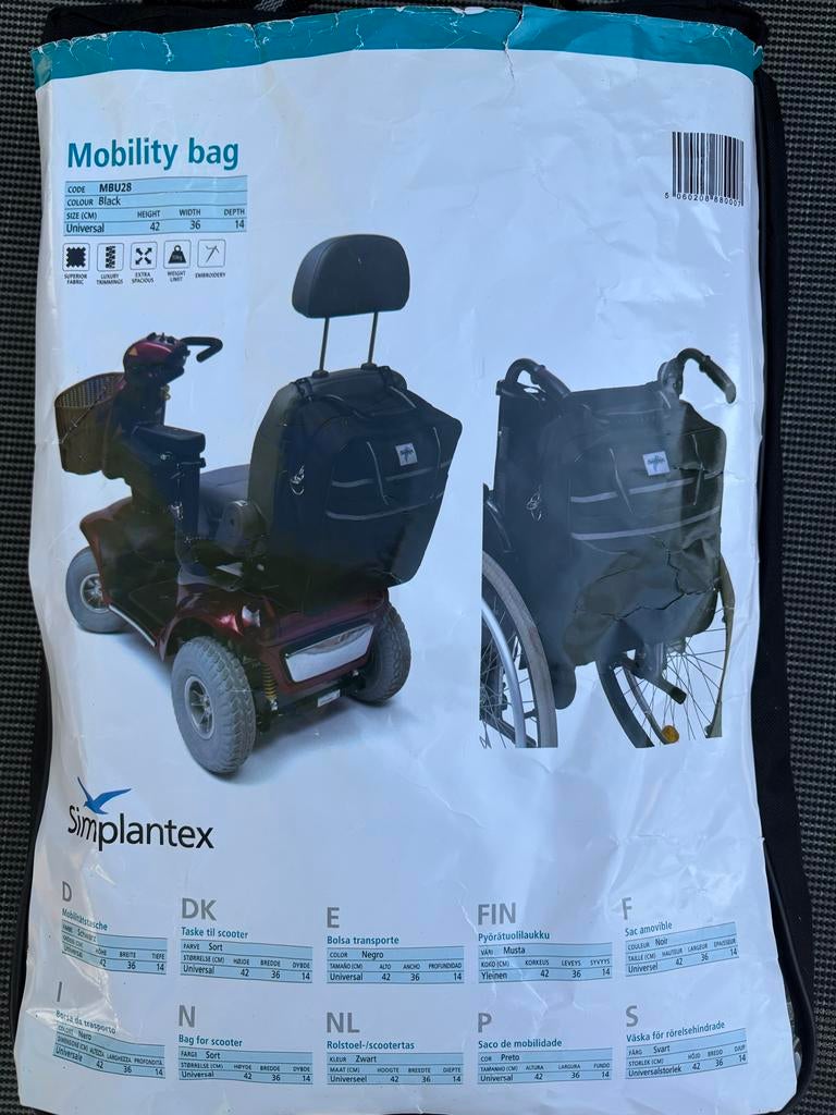 Mobility bag simplantex, Ophalen of Verzenden, Nieuw, Duwrolstoel