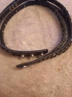 Vintage cothic punk donkerbruine halsband, Kleding | Dames, Ophalen of Verzenden, Bruin, 80 tot 90 cm