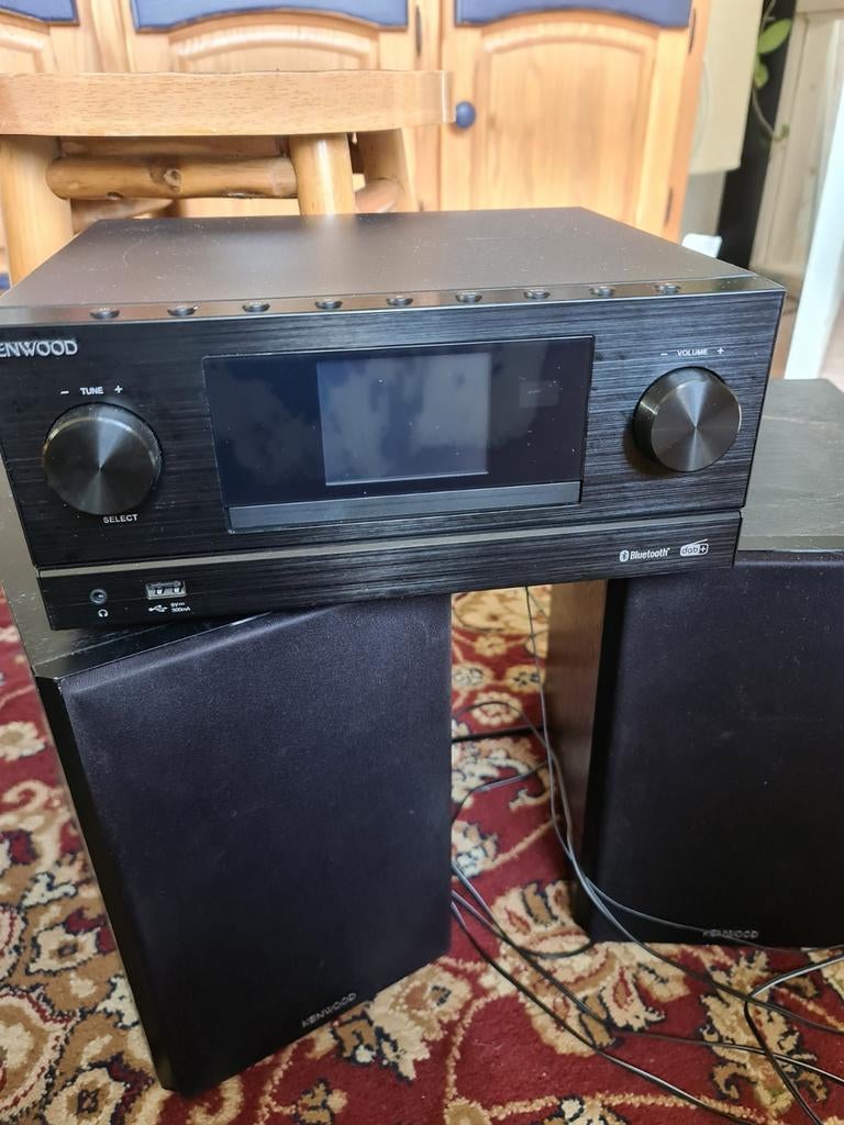 Kenwood M-9000S Microset met Bluetooth en DAB+, Audio, Tv en Foto, Stereo-sets, Zo goed als nieuw, Tuner of Radio, Speakers, Overige merken