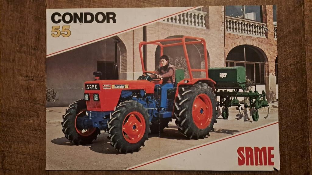 Folder SAME CONDOR 55 tractor, trekker, Ophalen of Verzenden, Zo goed als nieuw, Folder