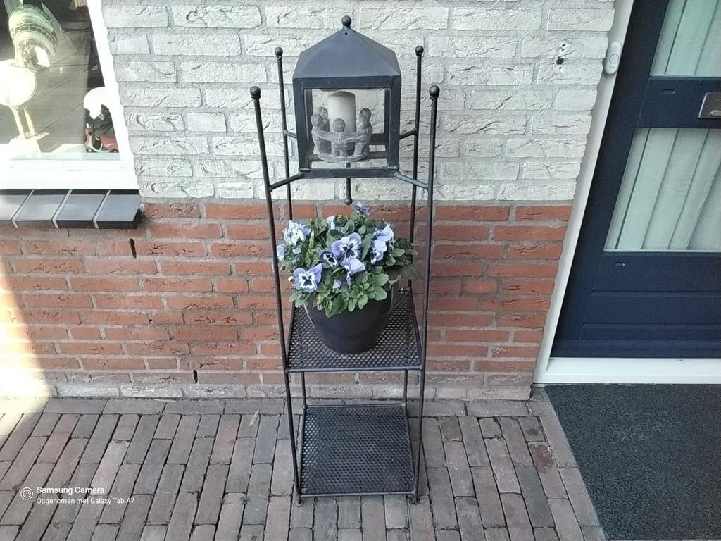 Blauw rek van smeedijzer., Ophalen, Gebruikt