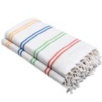 Set van 2 grote Hamamdoeken Postcodeloterij, Huis en Inrichting, Ophalen of Verzenden, Nieuw, Overige kleuren, Handdoek