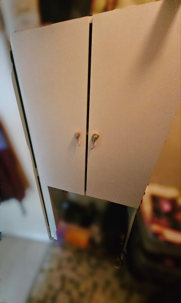 Witte ombouwkast voor boven wasmachine, Ophalen