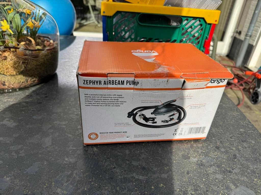 Vango Zephyr AirBeam Pomp - Elektrische Tentpomp, Ophalen of Verzenden, Nieuw, Elektrisch