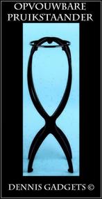 Dennis Gadgets:Zwarte opvouwbare staander pruik,cap of hoed, Ophalen of Verzenden, Nieuw, Overige typen