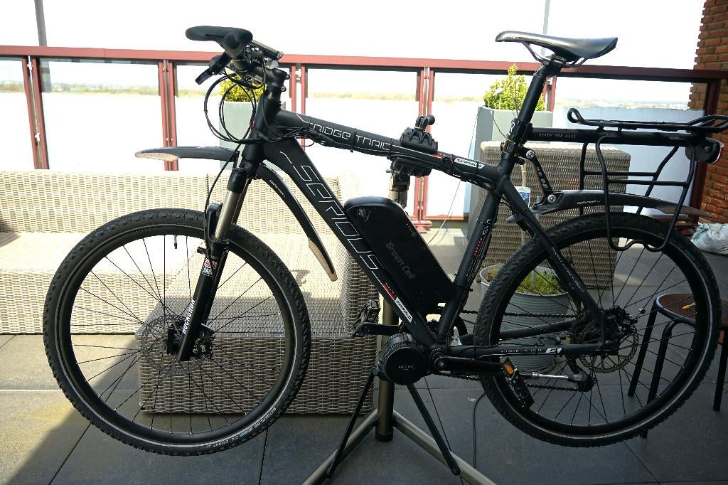 Tot e-bike omgebouwde mountainbike, Gebruikt, Versnellingen, Schijfrem, 53 tot 57 cm